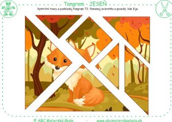 Tangram lesné zvieratká 1