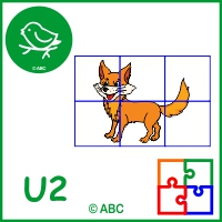 Puzzle zvieratká U2 - pracovné listy