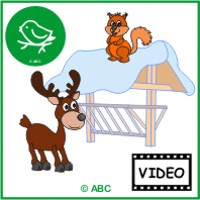 zvieratká v zime - video animovaný príbeh