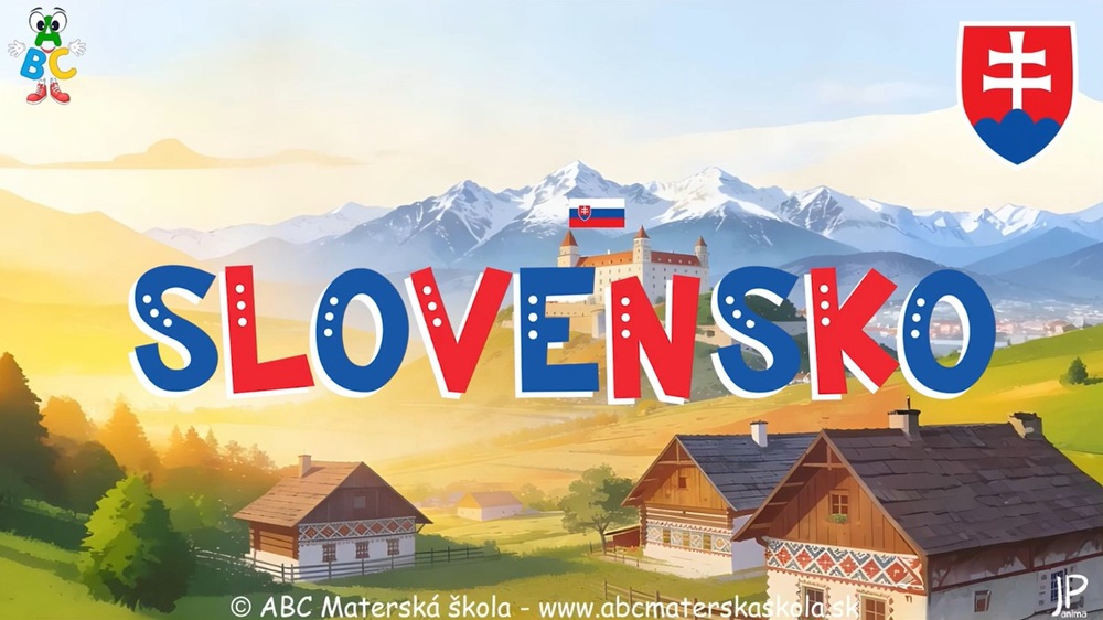 Vypočuj a zaspievaj si pesničku: Slovensko je krásna zem, tu rastiem a tu žijem.