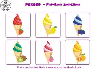 Farebné zmrzliny