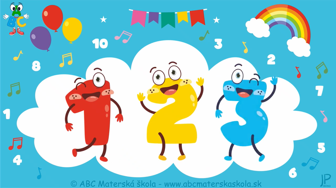 Zaspievaj si: Jeden dva tri, počítaj aj ty, štyri päť šesť, nesmieš to spliesť...