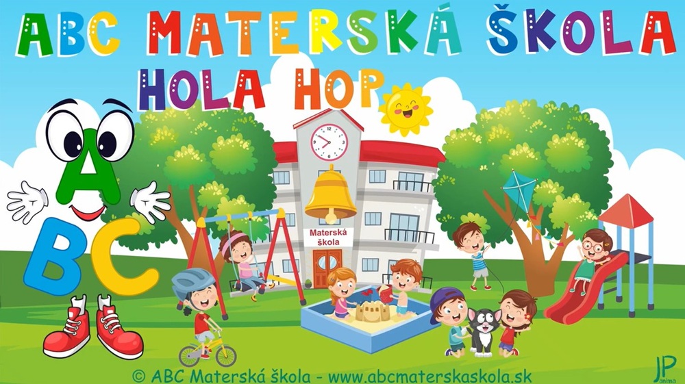 Vypočuj a zaspievaj si pesničku: Holá hop! Holá hop! Do školičky s nami poď.