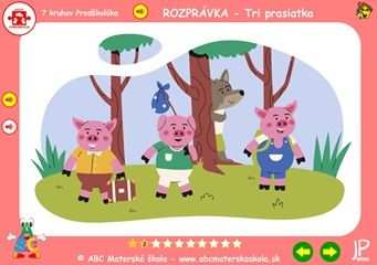 Zvuková rozprávka Tri prasiatka_scéna_02